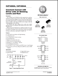 Click here to download CAT4004A Datasheet