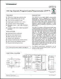 Click here to download CAT5113VI-10-GT3 Datasheet