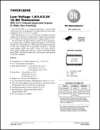 Click here to download 74VCX16245DTRG Datasheet