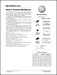 Click here to download MC74VHCT157AD Datasheet