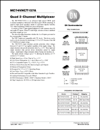 Click here to download MC74VHCT157AMEL Datasheet