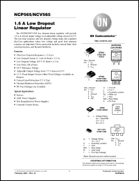 Click here to download NCP565MNADJT2G Datasheet