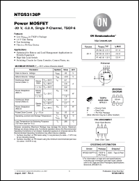 Click here to download NTGS3136PT1G Datasheet