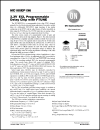 Click here to download MC100EP196 Datasheet