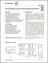 Click here to download CAT5113VI-01-G Datasheet