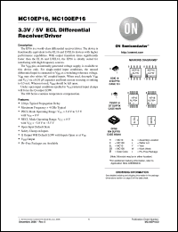 Click here to download MC100EP16MNR4 Datasheet
