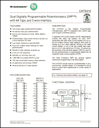 Click here to download CAT5419WI-10 Datasheet