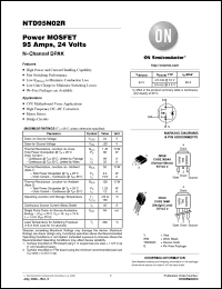 Click here to download NTD95N02R-001G Datasheet