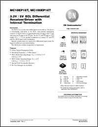 Click here to download MC100EP16TMNR4G Datasheet