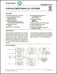 Click here to download CAT28C512H-15T Datasheet