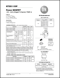 Click here to download NTGS1135PT1G Datasheet
