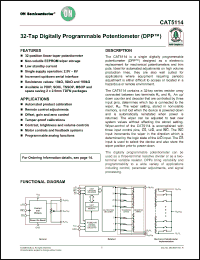 Click here to download CAT5114VP2I-10-G Datasheet