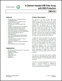 Click here to download CM1410 Datasheet