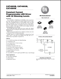 Click here to download CAT4003BSD-GT3 Datasheet