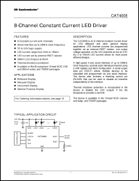 Click here to download CAT4008Y-GT2 Datasheet