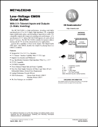 Click here to download MC74LCX240_06 Datasheet
