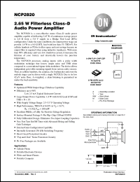 Click here to download NCP2820FCT2G Datasheet