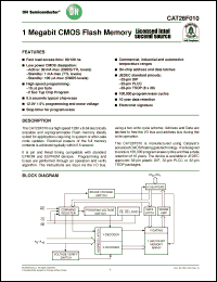 Click here to download CAT28F010GA-12T Datasheet