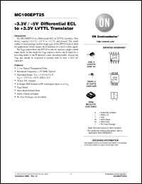 Click here to download MC100EPT25MNR4G Datasheet