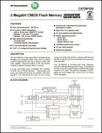 Click here to download CAT28F020HA-90T Datasheet