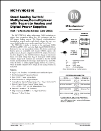 Click here to download MC74VHC4316DTG Datasheet