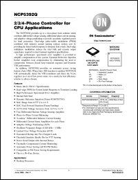Click here to download NCP5392QMNR2G Datasheet