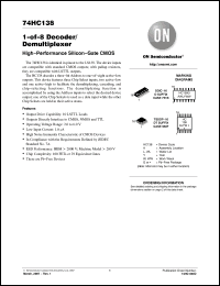 Click here to download 74HC138DTR2G Datasheet