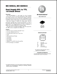 Click here to download MC10H643FNR2G Datasheet