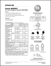 Click here to download NTD4913NT4G Datasheet