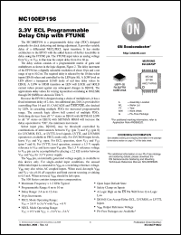 Click here to download MC100EP196_06 Datasheet