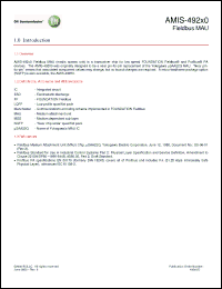 Click here to download AMIS-49200-XTP Datasheet