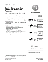 Click here to download MC74HC540A_05 Datasheet