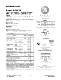 Click here to download NTLUS4195PZ Datasheet
