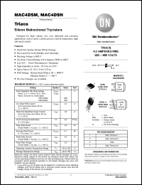 Click here to download MAC4DSN-001G Datasheet