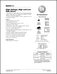 Click here to download NCP5111DR2G Datasheet