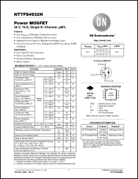 Click here to download NTTFS4932NTAG Datasheet