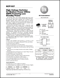 Click here to download NCP1027P100G Datasheet