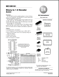 Click here to download MC10H161_06 Datasheet