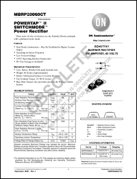 Click here to download MBRP20060CTG Datasheet