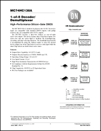 Click here to download MC74HC138A_05 Datasheet