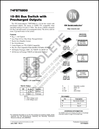 Click here to download 74FST6800DW Datasheet