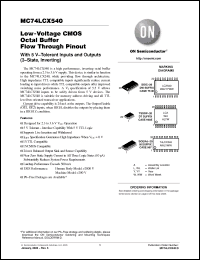 Click here to download MC74LCX540DR2G Datasheet