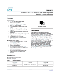 Click here to download PM6600 Datasheet