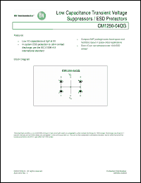 Click here to download CM1250-04QG Datasheet