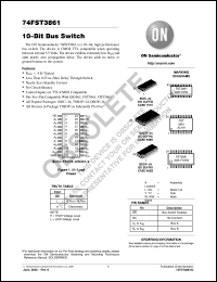 Click here to download 74FST3861 Datasheet