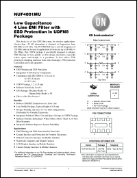 Click here to download NUF4001MUT2G Datasheet