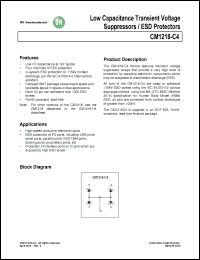 Click here to download CM1218-C4 Datasheet