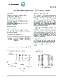 Click here to download CAT310W Datasheet