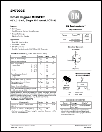 Click here to download 2N7002ET1G Datasheet
