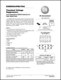 Click here to download ESDR0524PMUTAG Datasheet